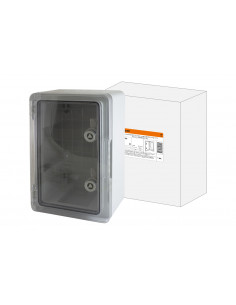 Бокс пластиковый ЩМП-0-5, прозр., крышка ABS, IP65, -45...