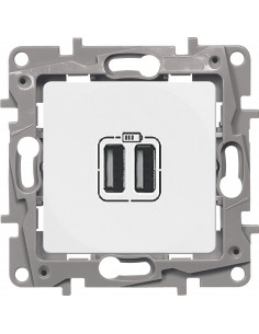 Розетка заряд 2хUSB БЕЛ ETIKA, арт. 672294 Legrand