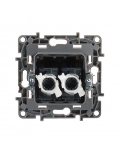 Роз 2ХRJ45 5е UTP БЕЛ ETIKA, арт. 672255 Legrand 2