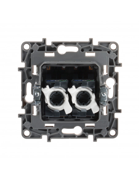 Роз 2ХRJ45 5е UTP БЕЛ ETIKA, арт. 672255 Legrand