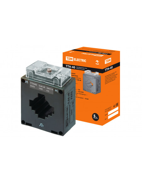 Трансформатор тока измерительный ТТН  40/300/5- 5VA/0,5-Р TDM