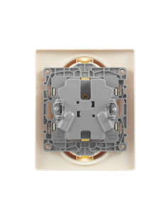 Розетка 2X2К+З СЛНК ETIKA, арт. 672323 Legrand 2