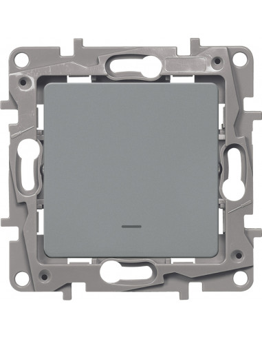 Выкл 1кл с подсв АЛЮ ETIKA, арт. 672403 Legrand