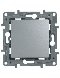 Выкл 2кл АЛЮ ETIKA, арт. 672402 Legrand