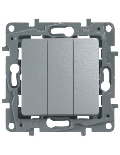 Выкл 3кл АЛЮ ETIKA, арт. 672413 Legrand