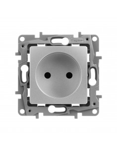 Розетка 2К шт АЛЮ ETIKA, арт. 672434 Legrand