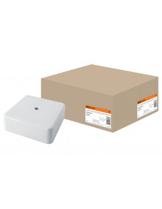 Коробка распаячная КР 50х50х20 ОП белая IP40 TDM