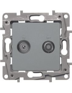 Розетка TV/SAT 2каб АЛЮ ETIKA, арт. 672457 Legrand