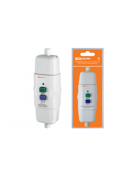 Устройство защитного отключения УЗО-А-IP54-16-30 (адаптер) 16А 30мА IP54 TDM