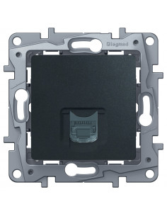 Розетка RJ45 5e UTP АНТРАЦИТ ETIKA, арт. 672641 Legrand