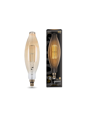 Лампа Gauss Filament BT120 6W 780lm 2400К Е27...
