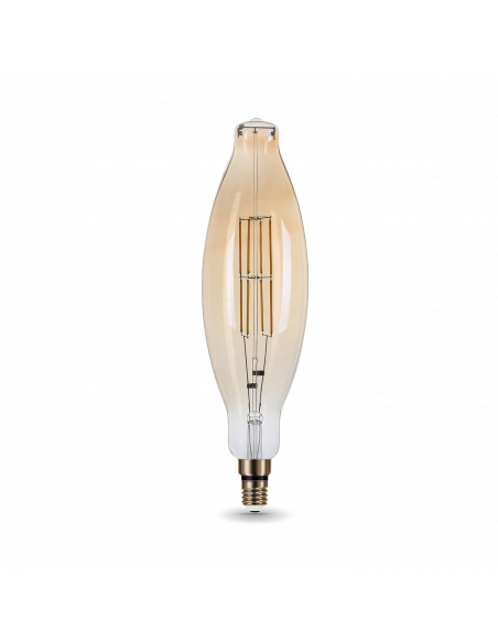 Лампа Gauss Filament BT120 6W 780lm 2400К Е27 golden straight LED 1/10