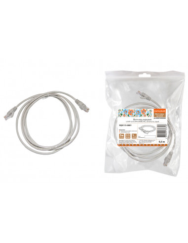 Патч-корд народный U/UTP Cat 5e 4PR 24AWG PVC,...