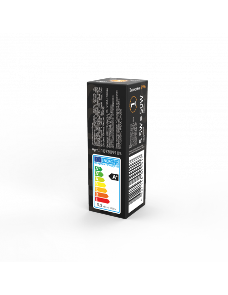 Лампа Gauss G9 AC220-240V 5.5W 480lm 3000K стекло LED 1/10/200