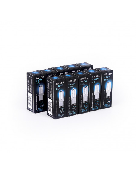 Лампа Gauss G9 AC185-265V 4W 410lm 4100K керамика LED 1/10/200