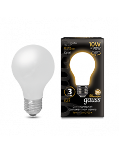 Лампа Gauss Filament А60 10W 820lm 2700К Е27 milky LED...
