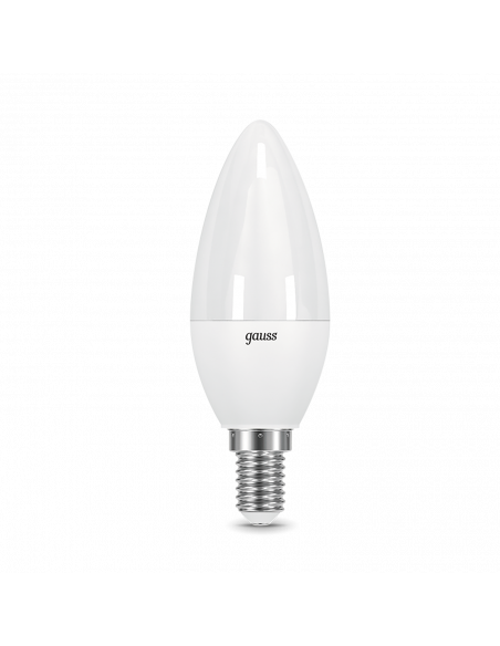 Лампа Gauss Свеча 9.5W 950lm 4100К E14 LED 1/10/100