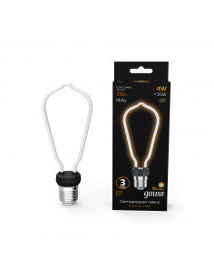 Лампа Gauss Filament Artline ST64 4W 330lm 2700К Е27... 2
