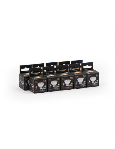 Лампа Gauss MR16 5W 500lm 3000K GU5.3 LED 1/10/100