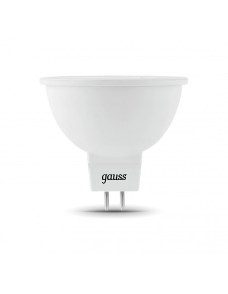 Лампа Gauss MR16 5W 500lm 3000K GU5.3 LED 1/10/100