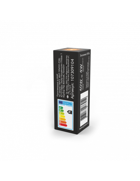 Лампа Gauss G9 AC185-265V 4W 400lm 2700K керамика LED 1/10/200