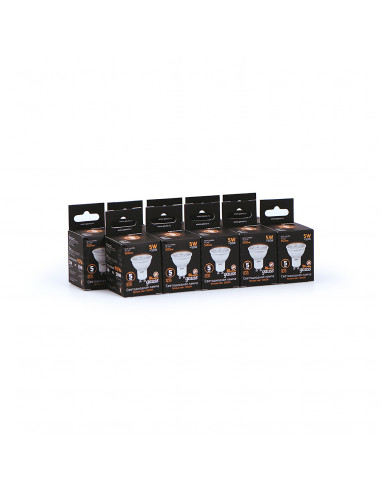 Лампа Gauss MR16 5W 500lm 3000K GU10 LED 1/10/100