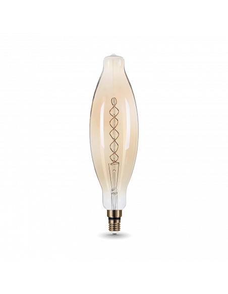 Лампа Gauss Filament BT120 8W 620lm 2400К Е27 golden flexible LED 1/10
