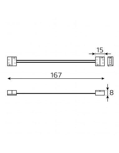 Набор коннекторов Gauss Basic для LED-ленты 10...