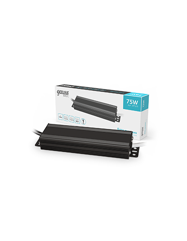 Блок питания Gauss Basic 12V 75W IP67 1/20