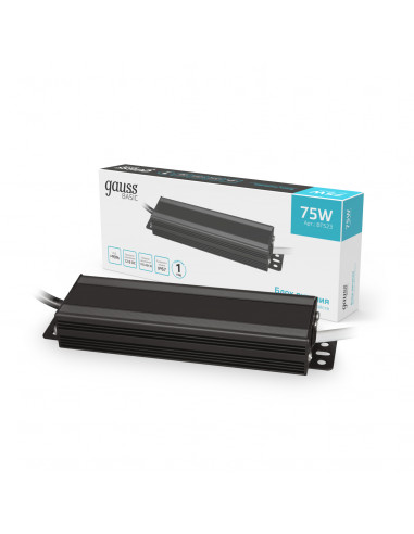 Блок питания Gauss Basic 12V 75W IP67 1/20