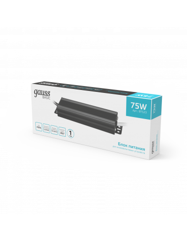 Блок питания Gauss Basic 12V 75W IP67 1/20