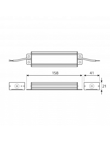 Блок питания Gauss Basic 12V 75W IP67 1/20