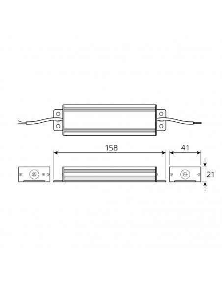 Блок питания Gauss Basic 12V 75W IP67 1/20