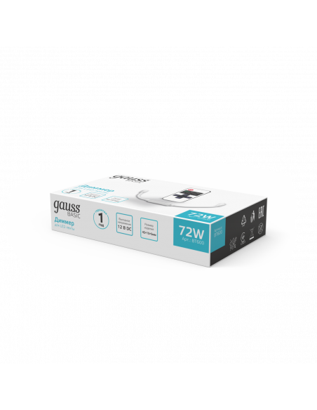 Диммер Gauss Basic для ленты LED 12V 72W 1/200
