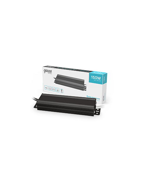 Блок питания Gauss Basic 12V 150W IP67 1/15
