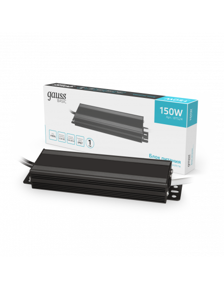 Блок питания Gauss Basic 12V 150W IP67 1/15