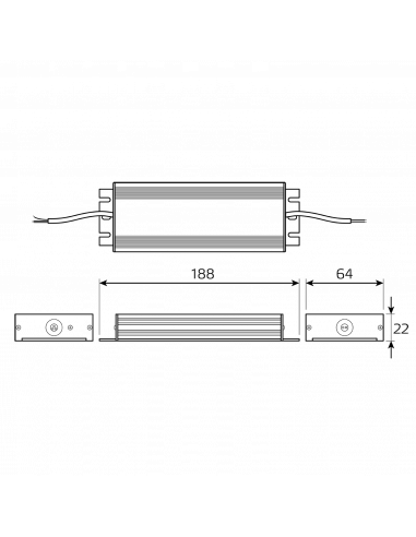 Блок питания Gauss Basic 12V 150W IP67 1/15