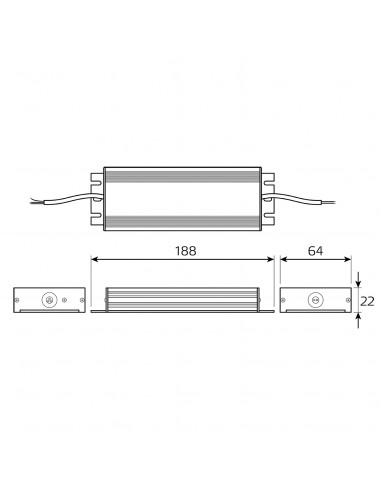 Блок питания Gauss Basic 12V 150W IP67 1/15