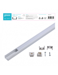 Профиль для ленты LED Gauss врезной гл 12mm - 2m 1/40