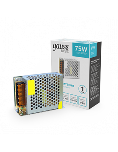 Блок питания Gauss Basic 12V 75W IP20 1/120