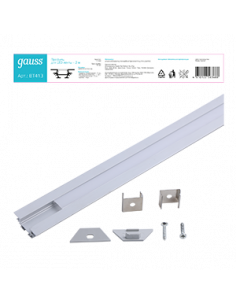 Профиль для ленты LED Gauss угловой - 2m 1/50