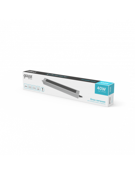 Блок питания Gauss Basic 12V 40W IP67 1/50