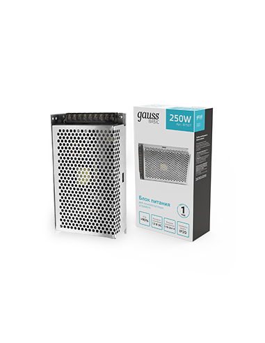 Блок питания Gauss Basic 12V 250W IP20 1/36