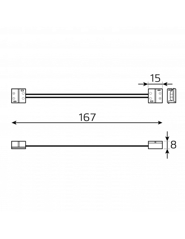 Набор коннекторов Gauss Basic для LED-ленты 8...