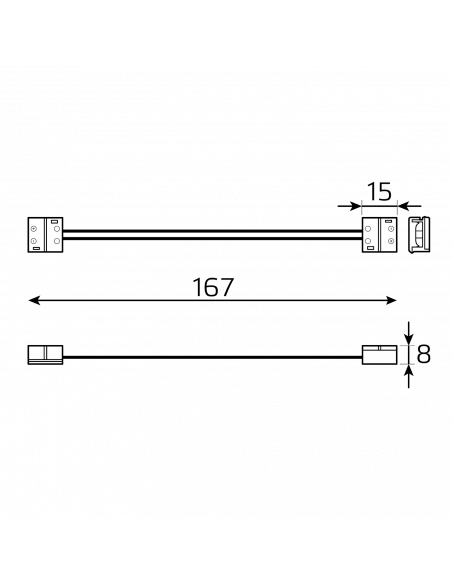 Набор коннекторов Gauss Basic для LED-ленты 8 mm 3528/3014/2835 IP65 1/775
