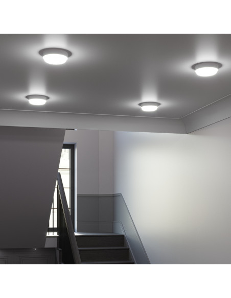 Светильник ЖКХ Gauss LITE круг 15W 1200lm 6500K 200-240V IP65 D155*52мм белый LED 1/40