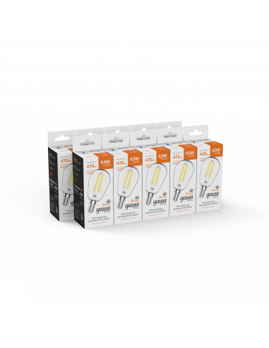 Лампа Gauss Basic Filament ST45 4,5W 470lm...
