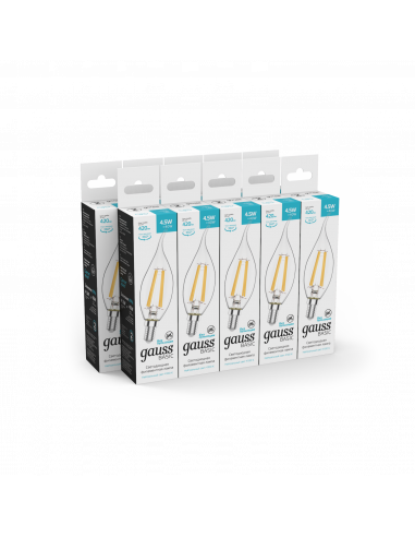 Лампа Gauss Basic Filament Свеча на ветру 4,5W...