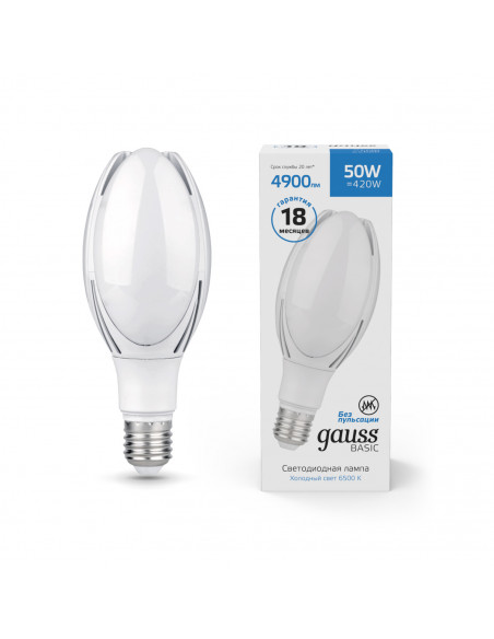 Лампа Gauss Basic BT110 AC180-240V 50W 4900lm 6500K E40 LED 1/20
