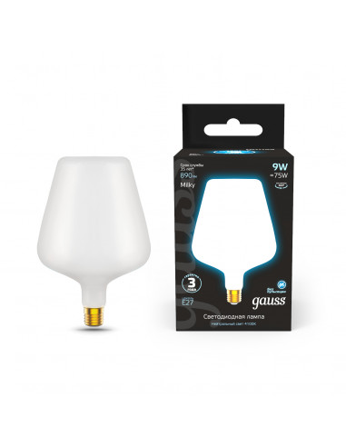 Лампа Gauss Filament V160 9W 890lm 4100К Е27...